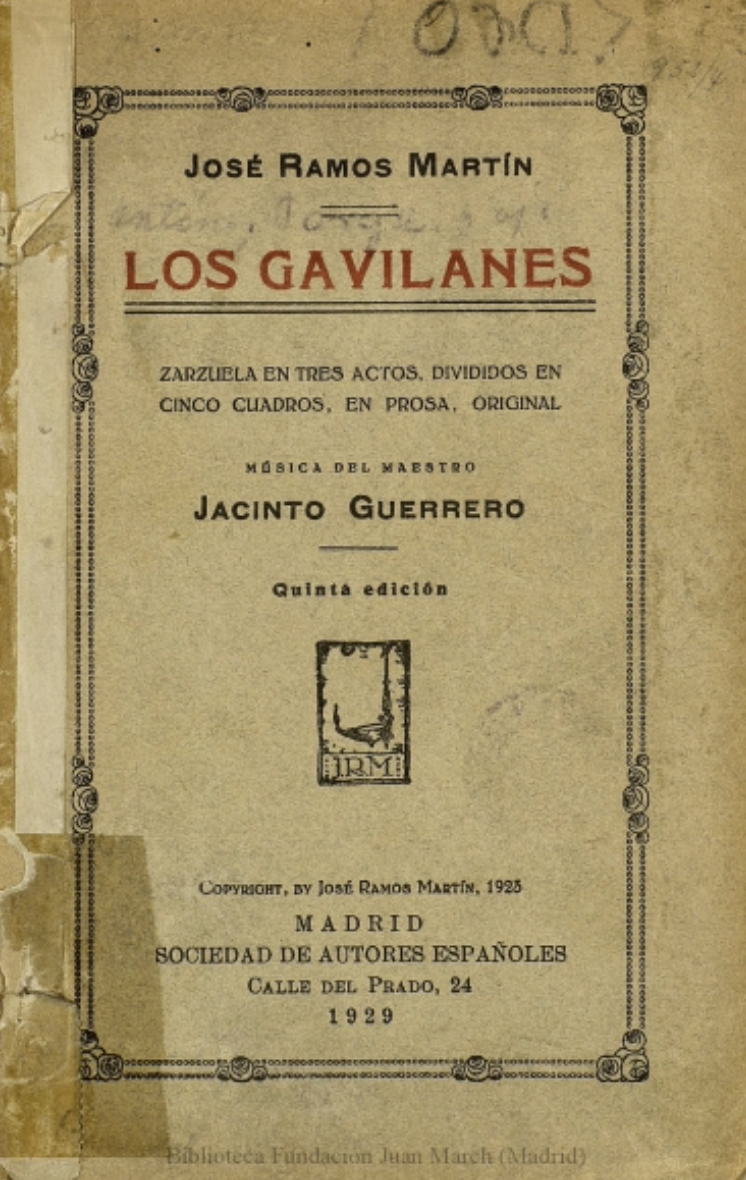 libreto-original-gavilanes