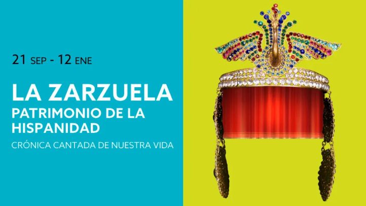 El Centro Cultural de La Villa de Madrid acoge la exposición más grande hasta la fecha dedicada al género de la zarzuela. Esta muestra, comisariada por el catedrático emérito Emilio Casares, y producida por la mencionada institución y el Museo Nacional del Teatro, muestra numerosas piezas que trazan una historia del género español por excelencia. La exposición "La Zarzuela, patrimonio de la Hispanidad. Crónica cantada de nuestra vida" permanecerá abierta al público hasta el 12 de enero de 2025.