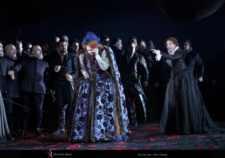 Comentarios en la prensa: Maria Stuarda en el Teatro RealMaria Stuarda de Donizetti. Aigul Akhmetshin, Lisette Oropesa, Ismael Jordi, Roberto Tagliavini, Andrzej Filonczyk, Elissa Pfaender. Coro y Orquesta Titulares del Teatro Real. Dirección de escena y vestuario adicional: David McVicar. Escenografía: Hannah Postlethwaite. Vestuario: Brigitte Reiffenstuel. Iluminación: Lizzie Powell. Dirección musical: José Miguel Pérez-Sierra. Teatro Real. Madrid, 14de diciembre de 2024